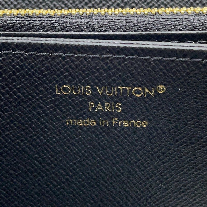 ルイヴィトン 長財布 モノグラム・リバース ジッピー・ウォレット M82444 LOUIS VUITTON 黒