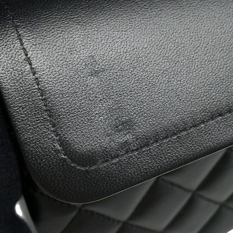 シャネル チェーンショルダーバッグ マトラッセ23 ココマーク ダブルチェーン ラムスキン A01113 CHANEL バッグ 黒