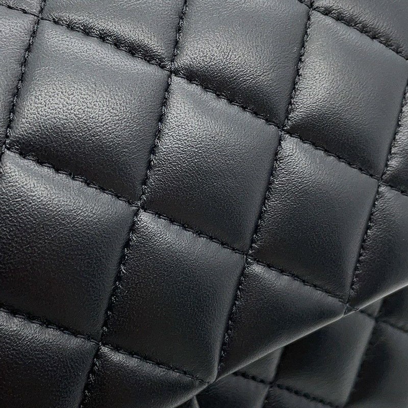 シャネル チェーンショルダーバッグ マトラッセ23 ココマーク ダブルチェーン ラムスキン A01113 CHANEL バッグ 黒