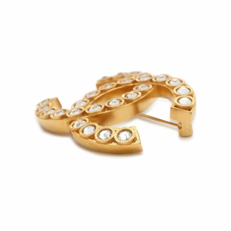 シャネル ブローチ ココマーク ラインストーン F22 A CHANEL アクセサリー