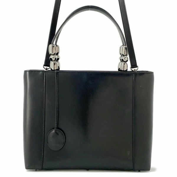 クリスチャン・ディオール ハンドバッグ マリスパール レザー Christian Dior ショルダーバッグ 黒