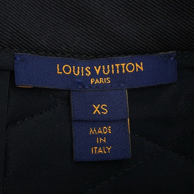 ルイヴィトン スカート ステンシルエフェクトモノグラム キルティング レディースサイズXS LOUIS VUITTON ボトムス ブラック 黒 白