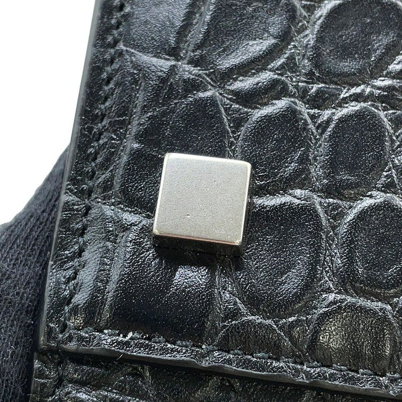 サンローランパリ トートバッグ マンハッタン クロコ型押しレザー 554039 SAINT LAURENT PARIS 黒