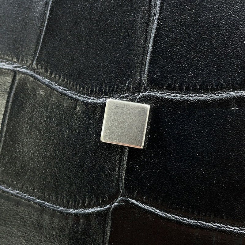 サンローランパリ トートバッグ マンハッタン クロコ型押しレザー 554039 SAINT LAURENT PARIS 黒