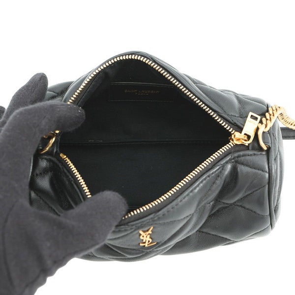 サンローランパリ ショルダーバッグ サド ミニチューブバッグ ラムスキン 699703 SAINT LAURENT PARIS 黒