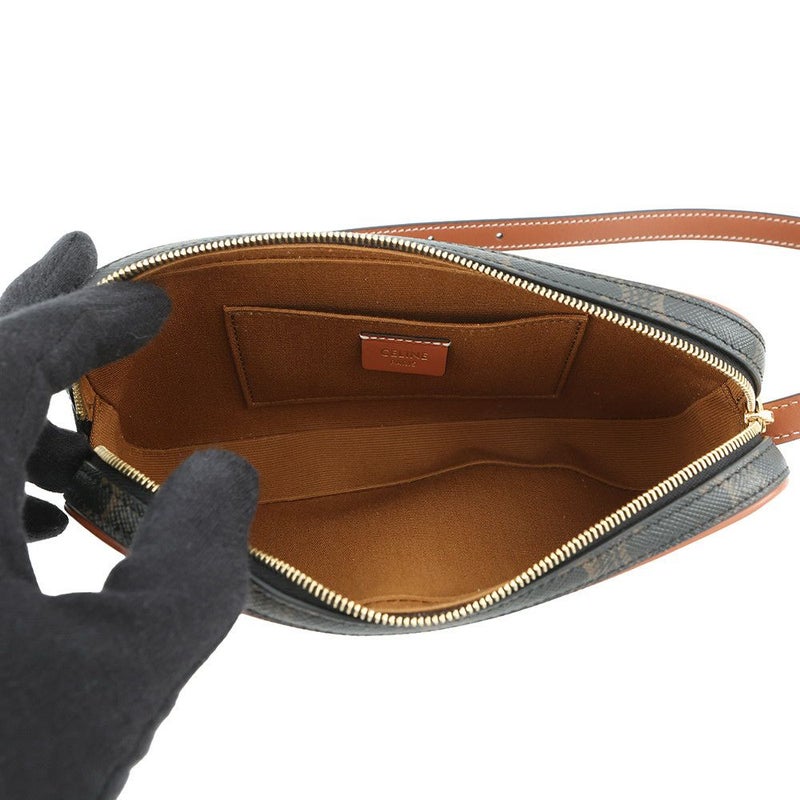 セリーヌ ハンドバッグ トリオンフ ミニカメラバッグ PVC レザー 10J582 CELINE