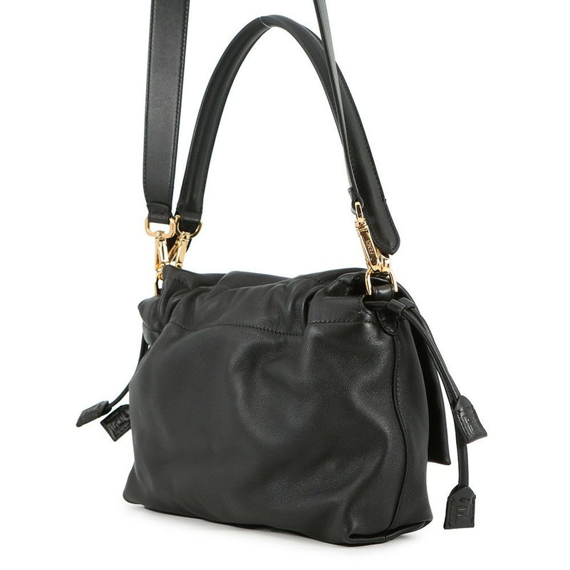 フェンディ ハンドバッグ マンマ バゲット ミディアム 8BR833 FENDI バッグ 2wayショルダーバッグ 黒