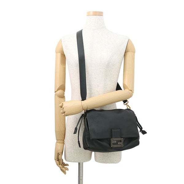 フェンディ ハンドバッグ マンマ バゲット ミディアム 8BR833 FENDI バッグ 2wayショルダーバッグ 黒