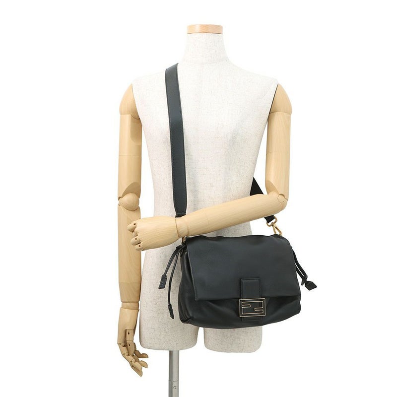 フェンディ ハンドバッグ マンマ バゲット ミディアム 8BR833 FENDI バッグ 2wayショルダーバッグ 黒