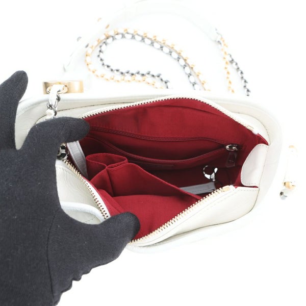 シャネル チェーンショルダーバッグ ガブリエル ドゥ シャネル スモール ホーボーバッグ A91810 CHANEL 白