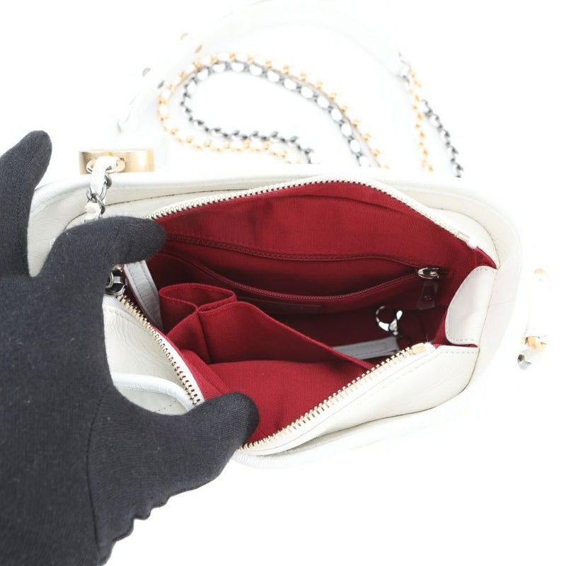 シャネル チェーンショルダーバッグ ガブリエル ドゥ シャネル スモール ホーボーバッグ A91810 CHANEL 白