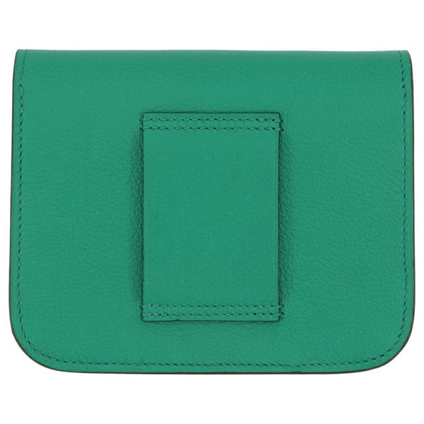 エルメス 財布 コンスタンス スリム ヴェルソ ヴェールヴェルティゴ/ブルーザンジバル/シルバー金具 エバーカラー W刻印 HERMES 財布