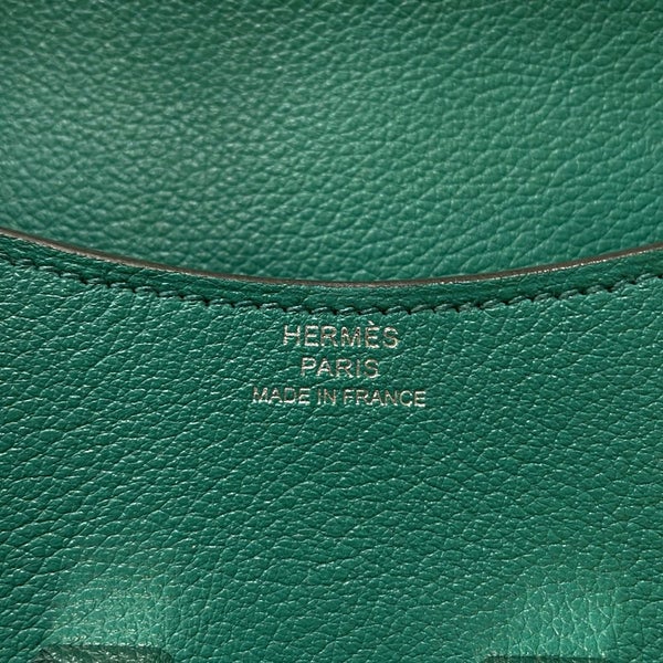 エルメス 財布 コンスタンス スリム ヴェルソ ヴェールヴェルティゴ/ブルーザンジバル/シルバー金具 エバーカラー W刻印 HERMES 財布