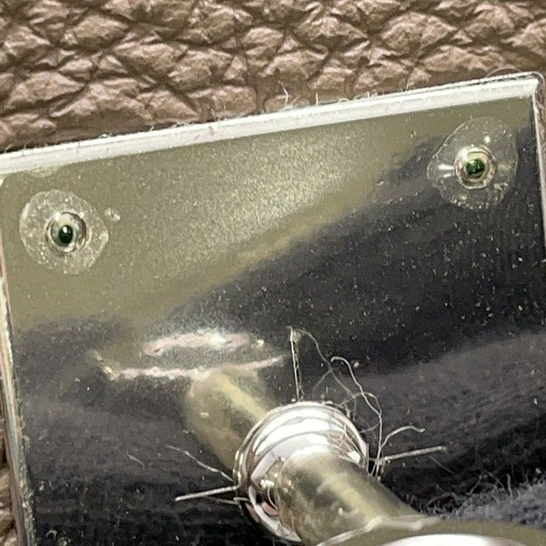 エルメス バーキン35 エトゥープ/シルバー金具 トゴ □Q刻印 HERMES Birkin ハンドバッグ