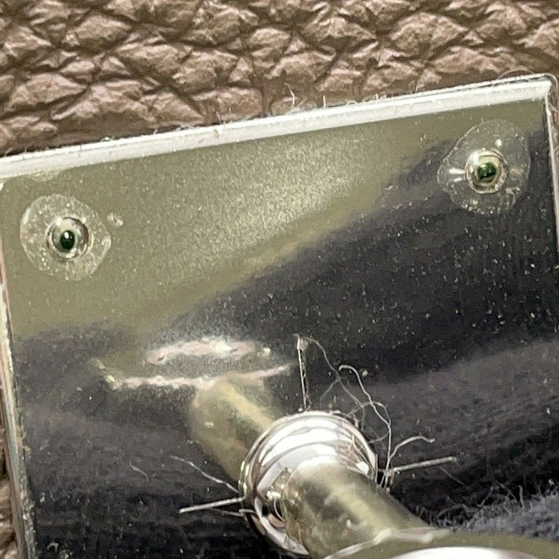 エルメス バーキン35 エトゥープ/シルバー金具 トゴ □Q刻印 HERMES Birkin ハンドバッグ