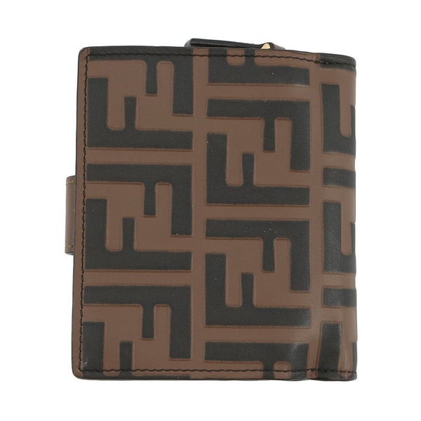 フェンディ 二つ折り財布 エフ イズ フェンディ ズッカ柄 レザー 8M0386 FENDI 財布