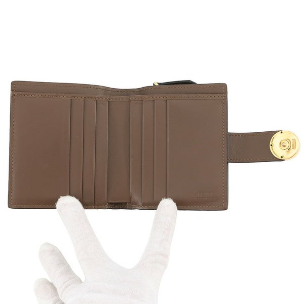フェンディ 二つ折り財布 エフ イズ フェンディ ズッカ柄 レザー 8M0386 FENDI 財布
