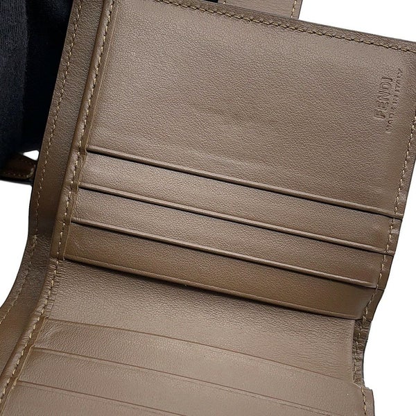 フェンディ 二つ折り財布 エフ イズ フェンディ ズッカ柄 レザー 8M0386 FENDI 財布