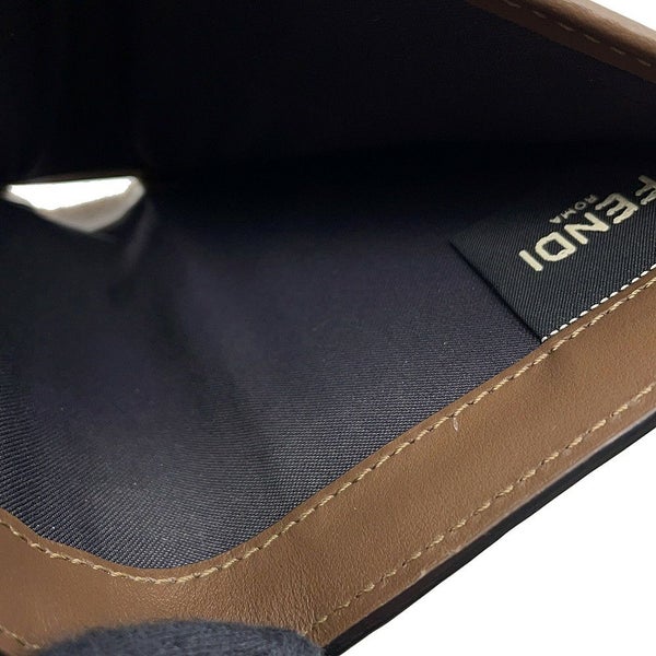 フェンディ 二つ折り財布 エフ イズ フェンディ ズッカ柄 レザー 8M0386 FENDI 財布