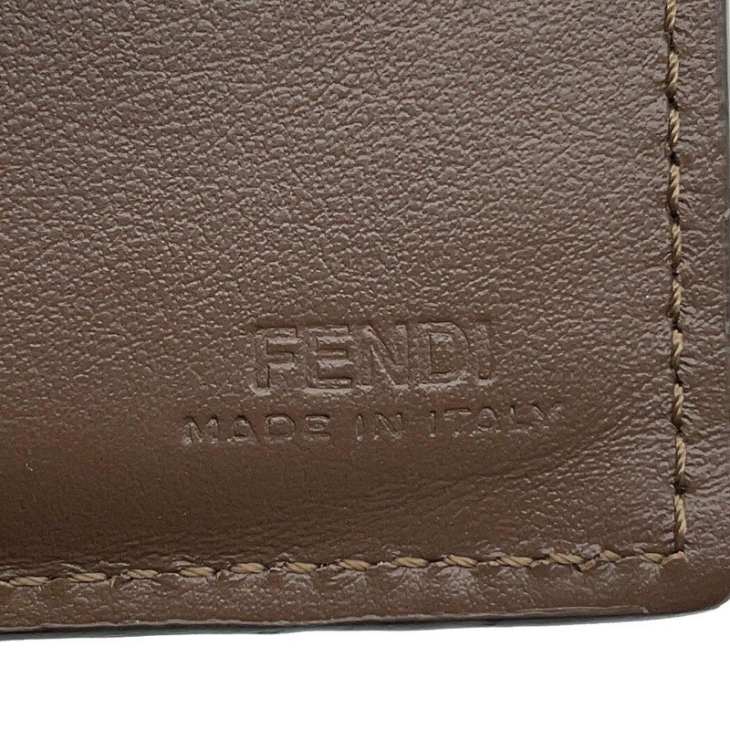 フェンディ 二つ折り財布 エフ イズ フェンディ ズッカ柄 レザー 8M0386 FENDI 財布