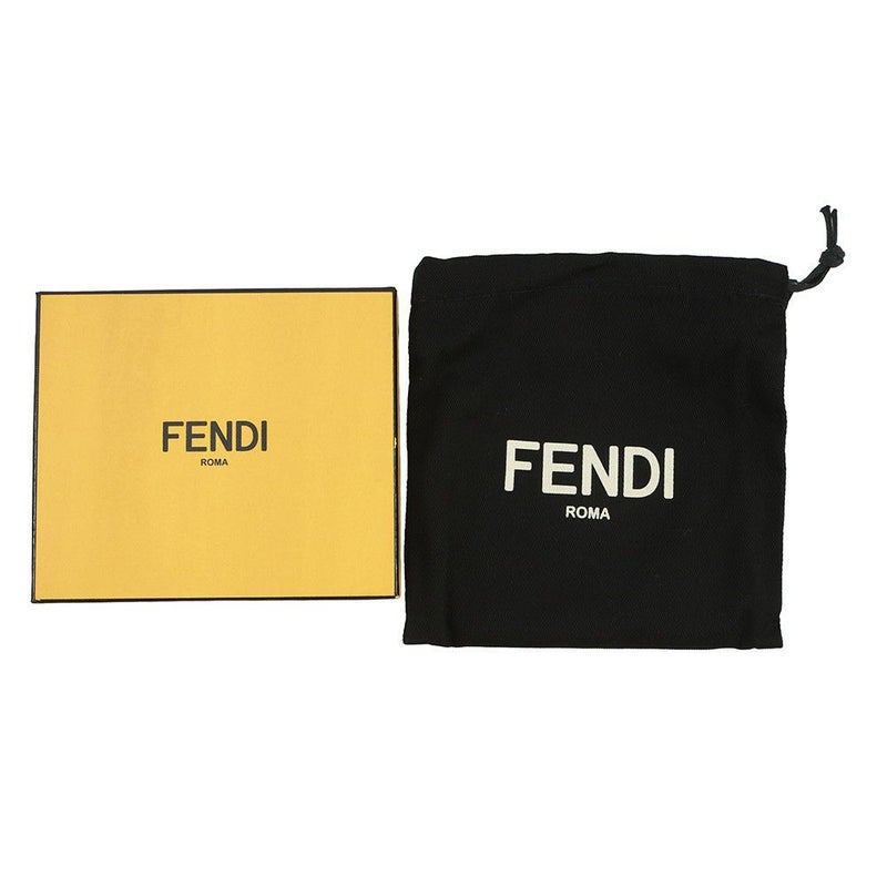 フェンディ 二つ折り財布 エフ イズ フェンディ ズッカ柄 レザー 8M0386 FENDI 財布