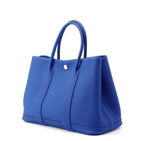 エルメス トートバッグ ガーデンパーティTPM ブルーフランス/シルバー金具 ネゴンダ Z刻印