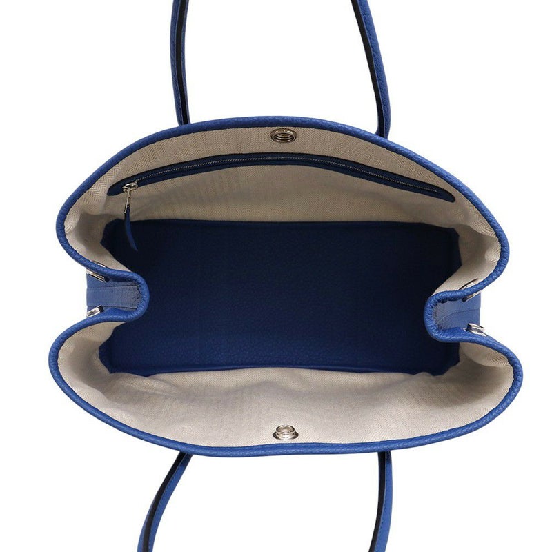 エルメス トートバッグ ガーデンパーティTPM ブルーフランス/シルバー金具 ネゴンダ Z刻印