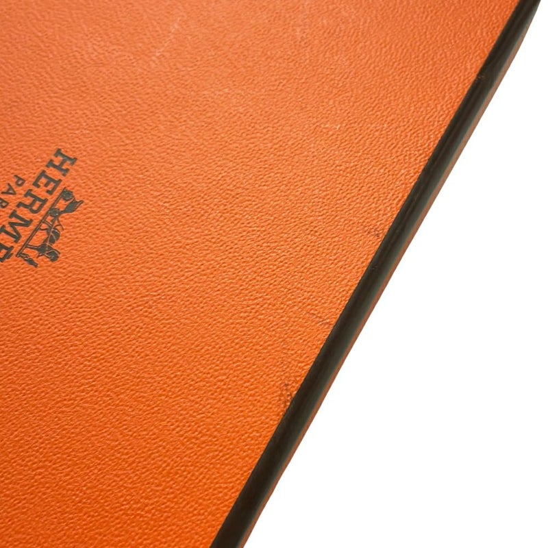 エルメス コインケース カルヴィ デュオ ブルーサフィール/シルバー金具 エプソン K刻印 財布