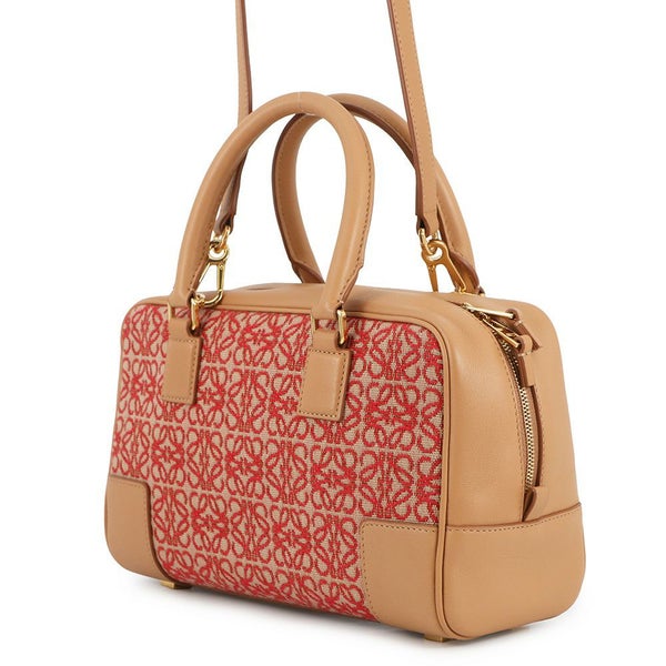 ロエベ ハンドバッグ アナグラム アマソナ23 キャンバス カーフレザー A039N07X03 2way