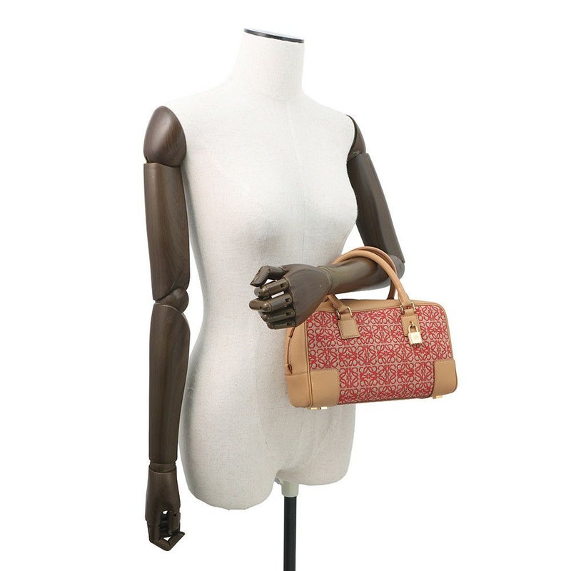 ロエベ ハンドバッグ アナグラム アマソナ23 キャンバス カーフレザー A039N07X03 2way