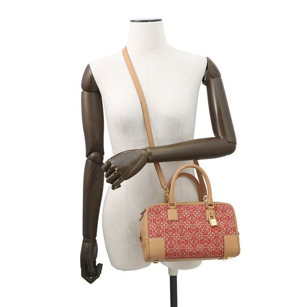 ロエベ ハンドバッグ アナグラム アマソナ23 キャンバス カーフレザー A039N07X03 2way