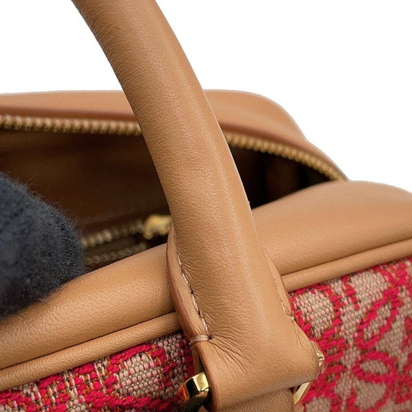 ロエベ ハンドバッグ アナグラム アマソナ23 キャンバス カーフレザー A039N07X03 2way