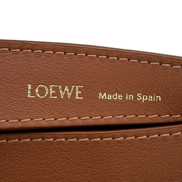 ロエベ ショルダーバッグ アナグラム ルナ スモール ジャカード レザー A923PM1X02 LOEWE ワンショルダー ブラウン