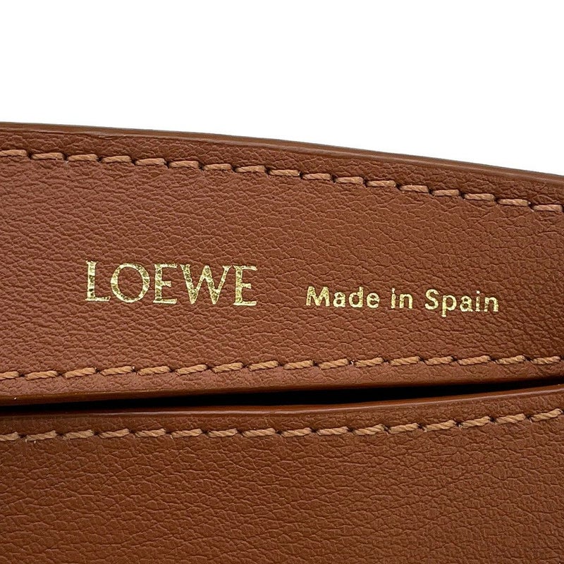 ロエベ ショルダーバッグ アナグラム ルナ スモール ジャカード レザー A923PM1X02 LOEWE ワンショルダー ブラウン