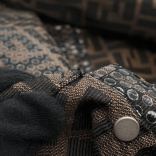 フェンディ ジャケット ズッカ柄 ロゴ 総柄 ポリエステル レディースサイズ44 FENDI アウター