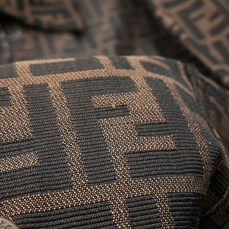 フェンディ ジャケット ズッカ柄 ロゴ 総柄 ポリエステル レディースサイズ44 FENDI アウター