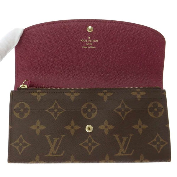 ルイヴィトン 長財布 モノグラム ポルトフォイユ・エミリー M60697 LOUIS VUITTON フューシャ