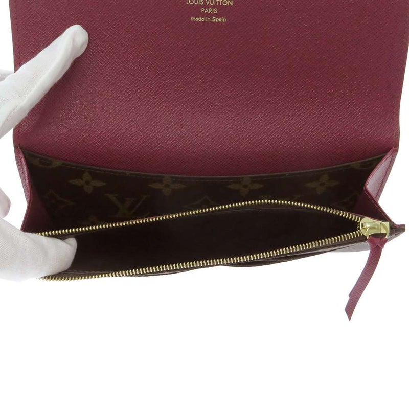 ルイヴィトン 長財布 モノグラム ポルトフォイユ・エミリー M60697 LOUIS VUITTON フューシャ