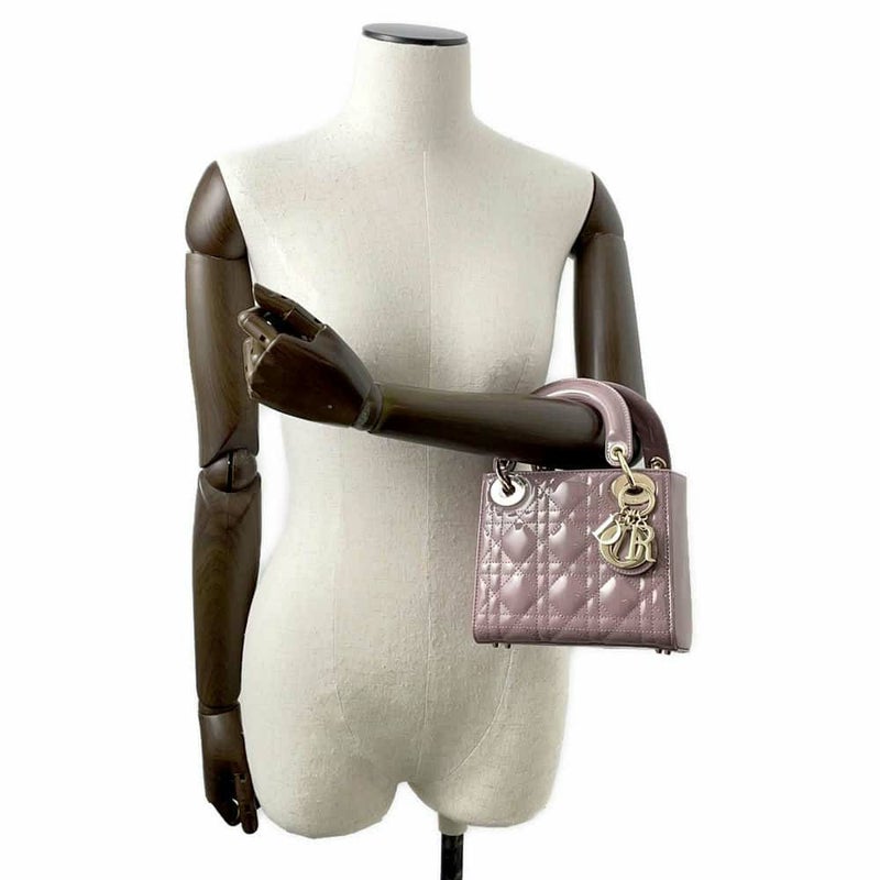 クリスチャン・ディオール ハンドバッグ レディディオール カナージュ ミニ パテント M0505OWCB 2way