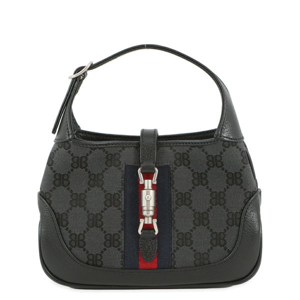 バレンシアガ ハンドバッグ ザ・ハッカー プロジェクト ジャッキー1961 ミニ 680132 グッチコラボ 2way 黒