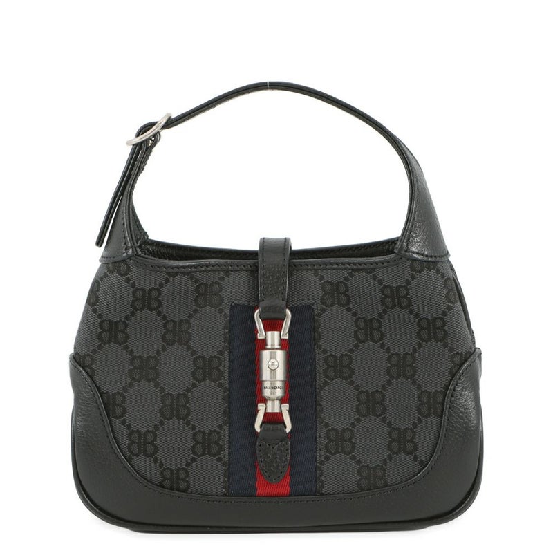 バレンシアガ ハンドバッグ ザ・ハッカー プロジェクト ジャッキー1961 ミニ 680132 グッチコラボ 2way 黒