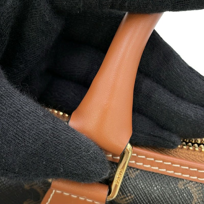 セリーヌ ハンドバッグ トリオンフ スモール ボストン PVC 113772 CELINE 2way