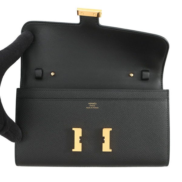 エルメス 長財布 コンスタンス トゥーゴー ロング ブラック/ゴールド金具 エプソン K刻印 HERMES 財布