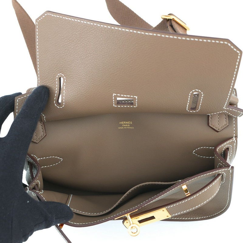 エルメス ジプシエール ミニ エトゥープ/ゴールド金具 エバーカラー B刻印 HERMES バッグ