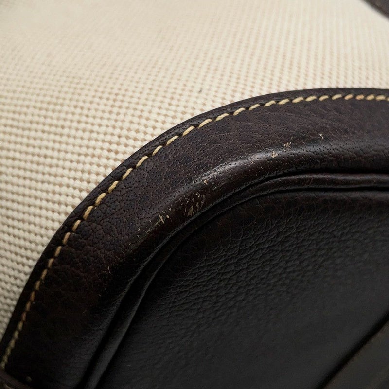 エルメス トートバッグ ガーデンパーティTPM ナチュラル/マロン/シルバー金具 トワルアッシュ/ブッフルスキッパー □I刻印 2wayショルダー