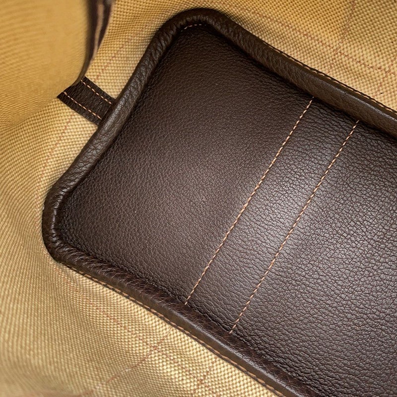 エルメス トートバッグ ガーデンパーティTPM ナチュラル/マロン/シルバー金具 トワルアッシュ/ブッフルスキッパー □I刻印 2wayショルダー