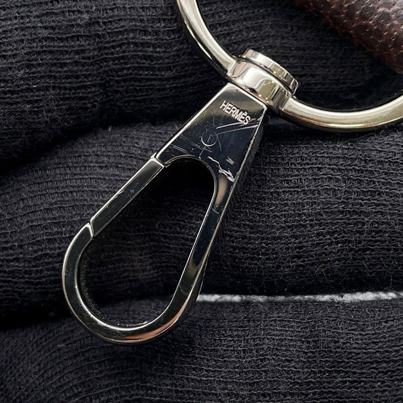 エルメス トートバッグ ガーデンパーティTPM ナチュラル/マロン/シルバー金具 トワルアッシュ/ブッフルスキッパー □I刻印 2wayショルダー