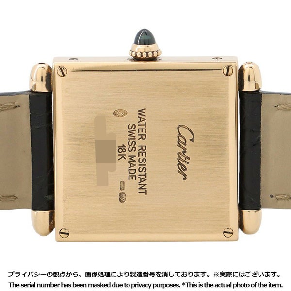 カルティエ タンク オビュ W1512256 Cartier 腕時計 シルバー文字盤