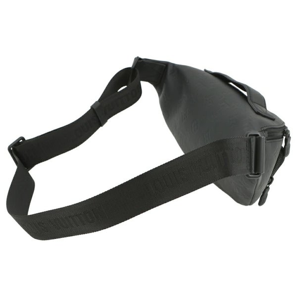 ルイヴィトン ボディバッグ モノグラム・シャドウ ラッシュ・バムバッグ M47058ウエストバッグ 黒 ブラック