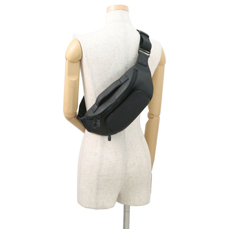 ルイヴィトン ボディバッグ モノグラム・シャドウ ラッシュ・バムバッグ M47058ウエストバッグ 黒 ブラック